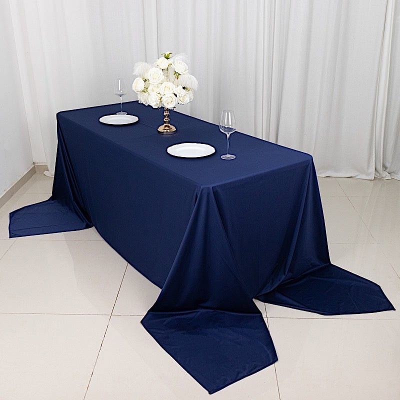 90" x 156" Scuba Polyester Rectangular Tablecloth