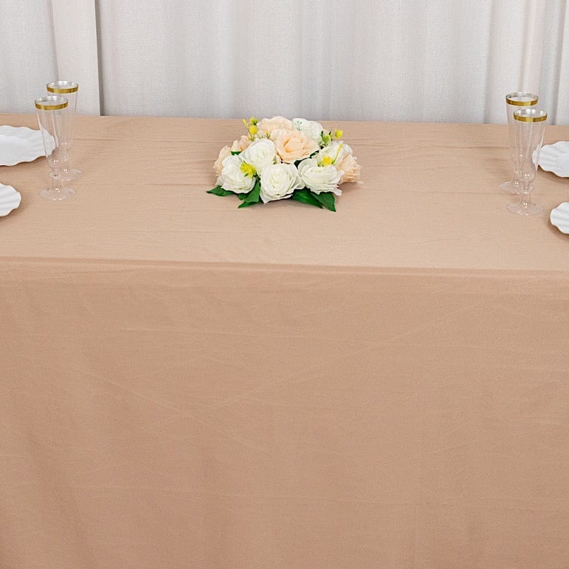 90" x 156" Scuba Polyester Rectangular Tablecloth
