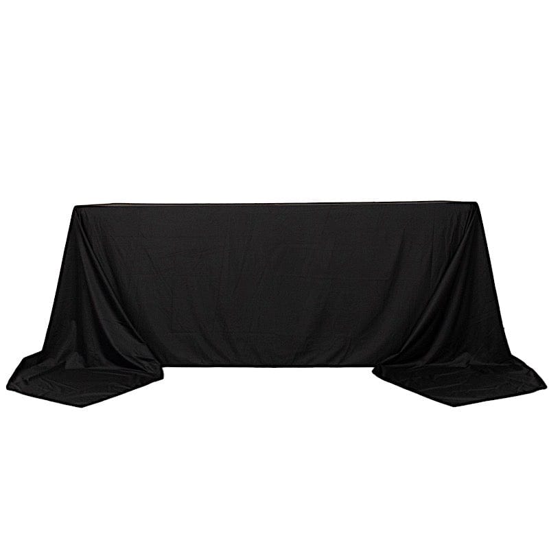 90" x 156" Scuba Polyester Rectangular Tablecloth TAB_SCUBA_90156_BLK