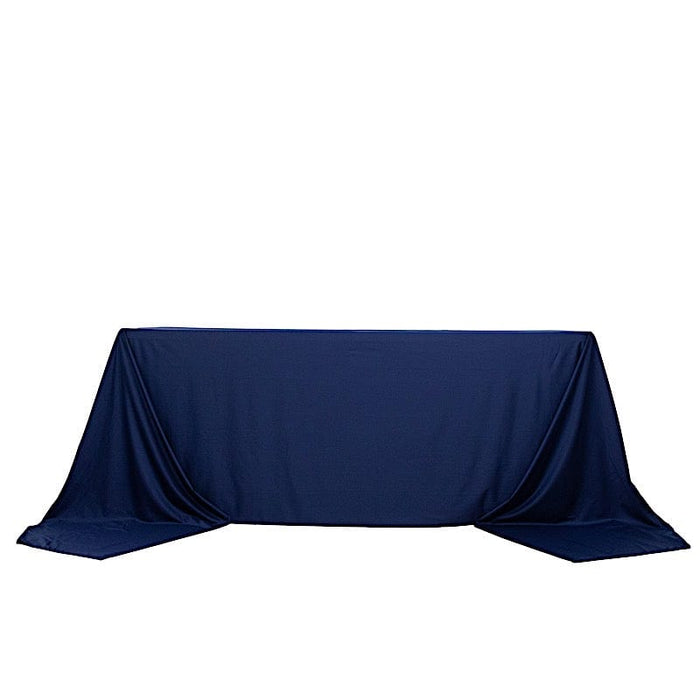 90" x 156" Scuba Polyester Rectangular Tablecloth TAB_SCUBA_90156_NAVY
