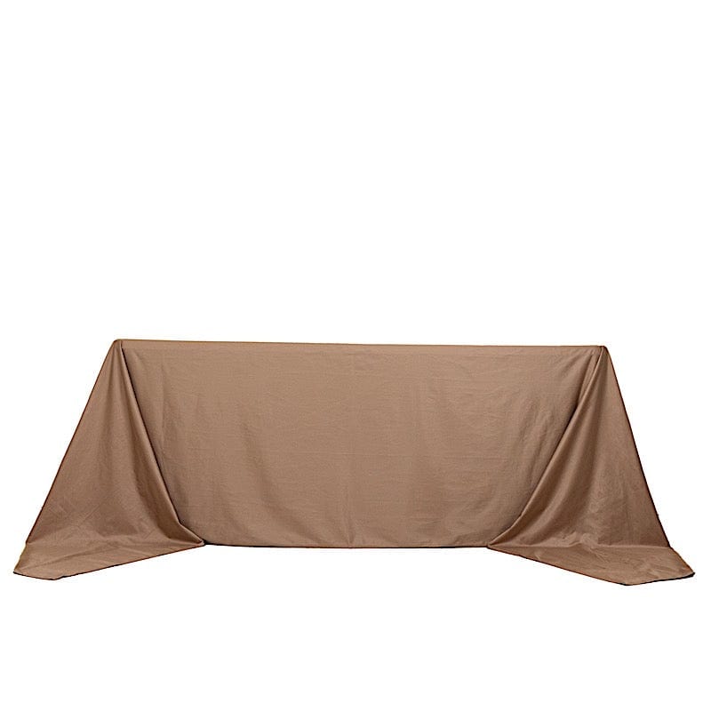 90" x 156" Scuba Polyester Rectangular Tablecloth TAB_SCUBA_90156_NUDE