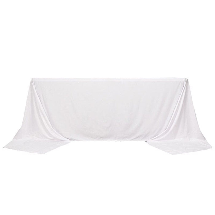 90" x 156" Scuba Polyester Rectangular Tablecloth TAB_SCUBA_90156_WHT