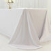 90" x 156" Scuba Polyester Rectangular Tablecloth with Round Corners