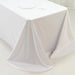 90" x 156" Scuba Polyester Rectangular Tablecloth with Round Corners
