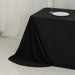 90" x 156" Scuba Polyester Rectangular Tablecloth with Round Corners