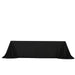 90" x 156" Scuba Polyester Rectangular Tablecloth with Round Corners TAB_SCUBA_90156RR_BLK