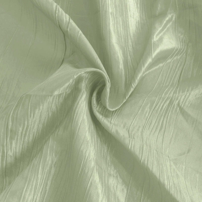 90" x 90" Metallic Crinkled Taffeta Table Overlay