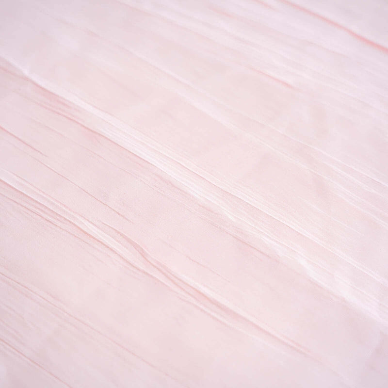 90" x 90" Metallic Crinkled Taffeta Table Overlay