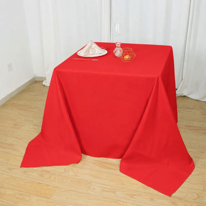 90" x 90" Premium Polyester Square Tablecloth