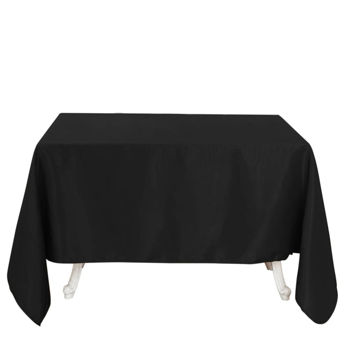 90" x 90" Premium Polyester Square Tablecloth TAB_SQUR_90_BLK_PRM