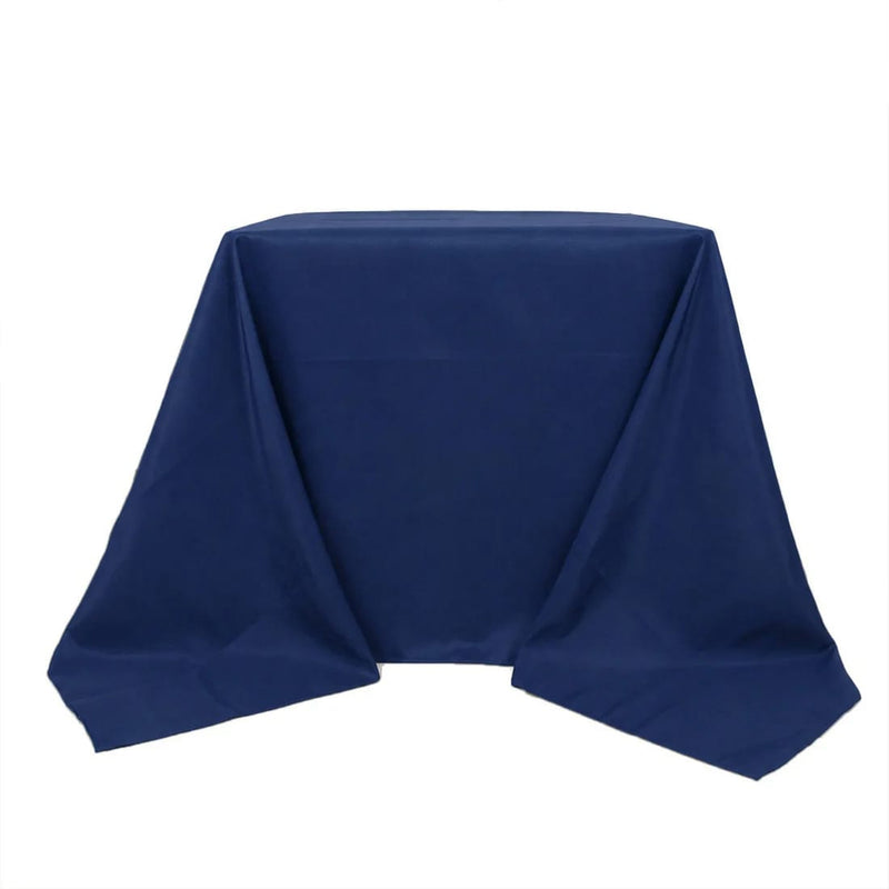 90" x 90" Premium Polyester Square Tablecloth TAB_SQUR_90_NAVY_PRM