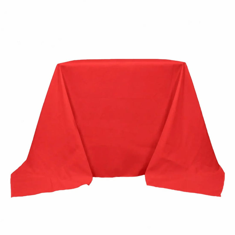 90" x 90" Premium Polyester Square Tablecloth TAB_SQUR_90_RED_PRM