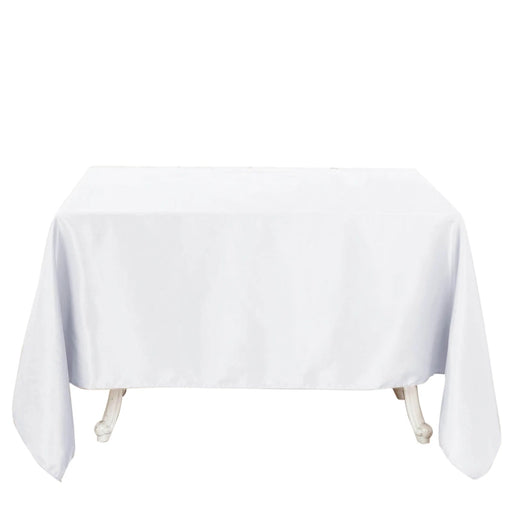 90" x 90" Premium Polyester Square Tablecloth TAB_SQUR_90_WHT_PRM
