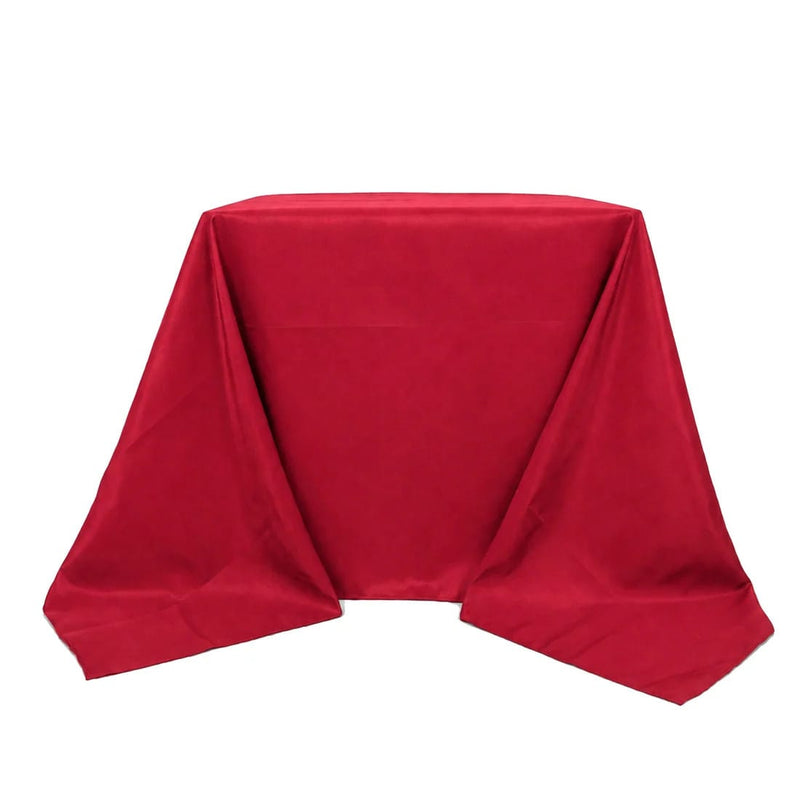 90" x 90" Premium Polyester Square Tablecloth TAB_SQUR_90_WINE_PRM