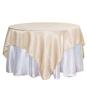 90" x 90" Satin Table Overlay