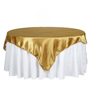 90" x 90" Satin Table Overlay