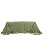 90"x132" Polyester Rectangular Tablecloth with Metallic Geometric Pattern TAB_FOIL1_90132_DSG_G