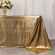 90"x132" Polyester Rectangular Tablecloth with Sequin Dots