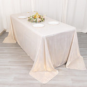 90"x132" Polyester Rectangular Tablecloth with Sequin Dots