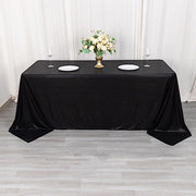 90"x132" Polyester Rectangular Tablecloth with Sequin Dots