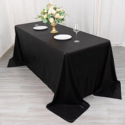 90"x132" Polyester Rectangular Tablecloth with Sequin Dots