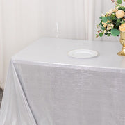 90"x132" Polyester Rectangular Tablecloth with Sequin Dots