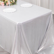 90"x132" Polyester Rectangular Tablecloth with Sequin Dots