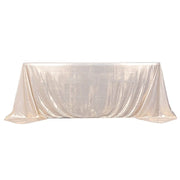 90"x132" Polyester Rectangular Tablecloth with Sequin Dots TAB_SHIM_90132_081