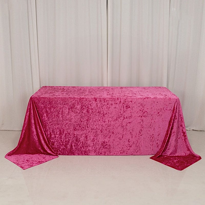 90"x132" Premium Velvet Rectangular Tablecloth