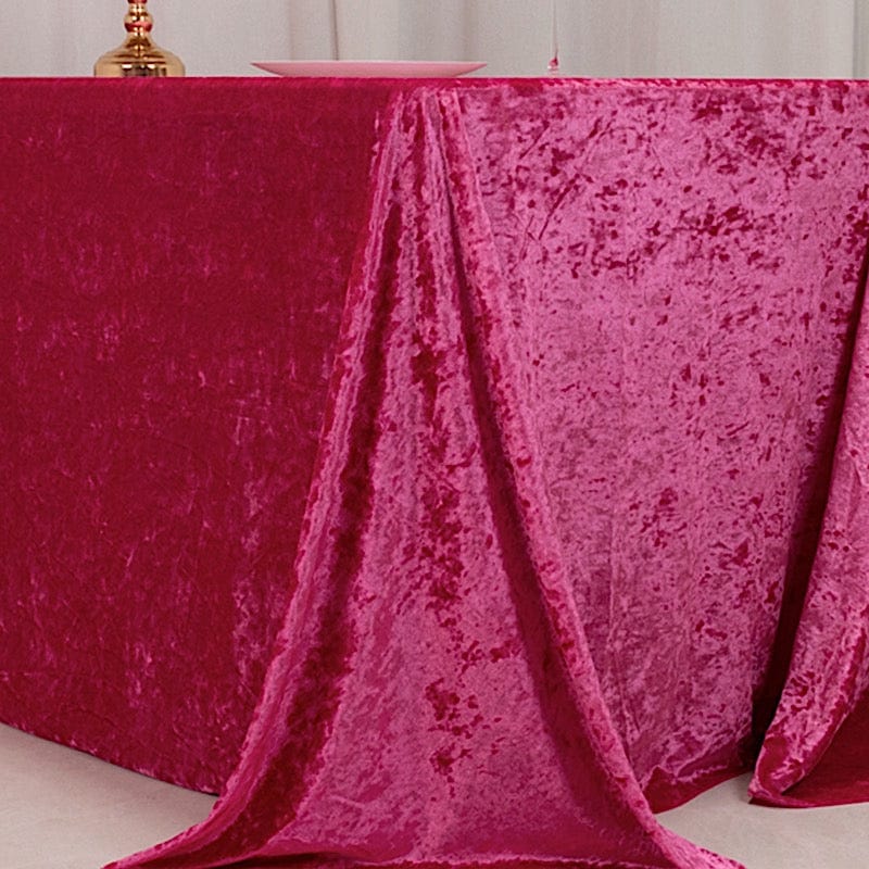 90"x132" Premium Velvet Rectangular Tablecloth