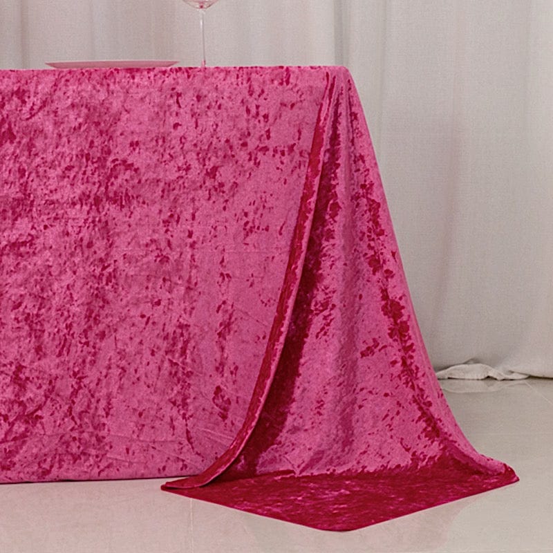 90"x132" Premium Velvet Rectangular Tablecloth