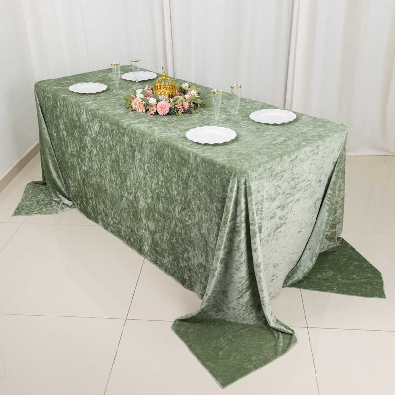 90"x132" Premium Velvet Rectangular Tablecloth