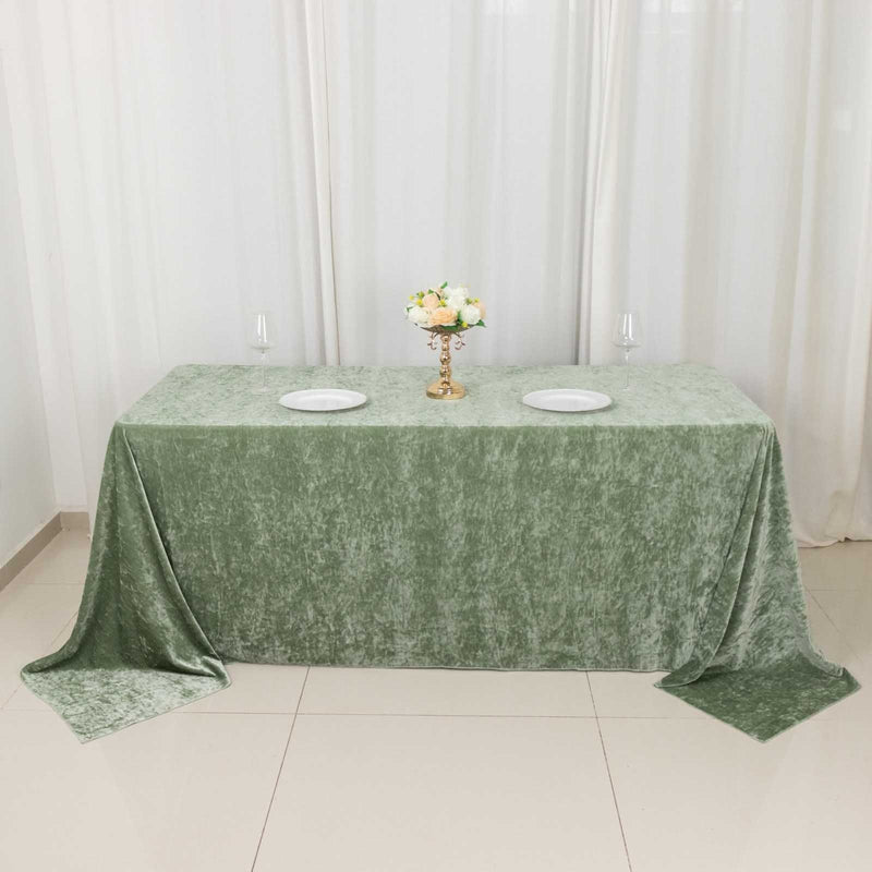 90"x132" Premium Velvet Rectangular Tablecloth