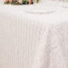 90"x156" Fringe Shag Polyester Rectangular Tablecloth