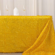 90"x156" Polyester Rectangular Tablecloth with Metallic Tinsel