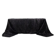 90"x156" Polyester Rectangular Tablecloth with Metallic Tinsel