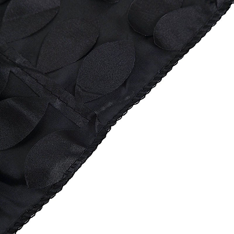 90"x156" Taffeta Rectangular Tablecloth with 3D Leaves Design