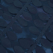 90"x156" Taffeta Rectangular Tablecloth with 3D Leaves Design