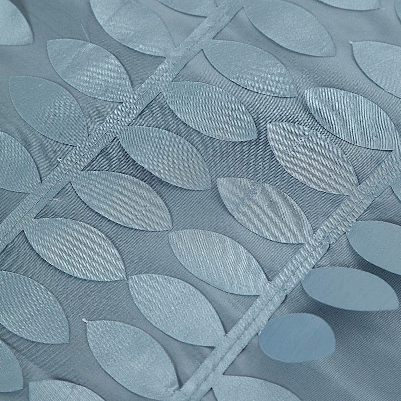 90"x156" Taffeta Rectangular Tablecloth with 3D Leaves Design