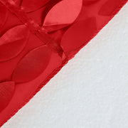 90"x156" Taffeta Rectangular Tablecloth with 3D Leaves Design