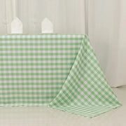 90x132" Checkered Gingham Polyester Tablecloth