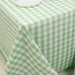 90x132" Checkered Gingham Polyester Tablecloth