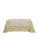 90x156" Sequin Leaf Embroidered Tulle Rectangular Tablecloth TAB_02_FLOR_90156_GOLD