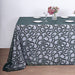 90x156" Sheer Tulle Rectangular Tablecloth with Embroidered Sequins