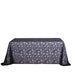 90x156" Sheer Tulle Rectangular Tablecloth with Embroidered Sequins TAB_02_FLOR_90156_BLK
