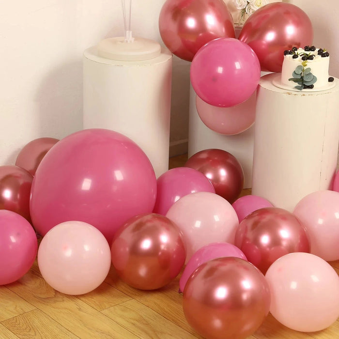 94 Biodegradable Latex Balloon Garland Kit - Rose Gold Pink BLOON_BIO_KIT04_PKRG