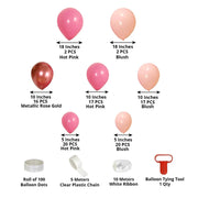 94 Biodegradable Latex Balloon Garland Kit - Rose Gold Pink BLOON_BIO_KIT04_PKRG