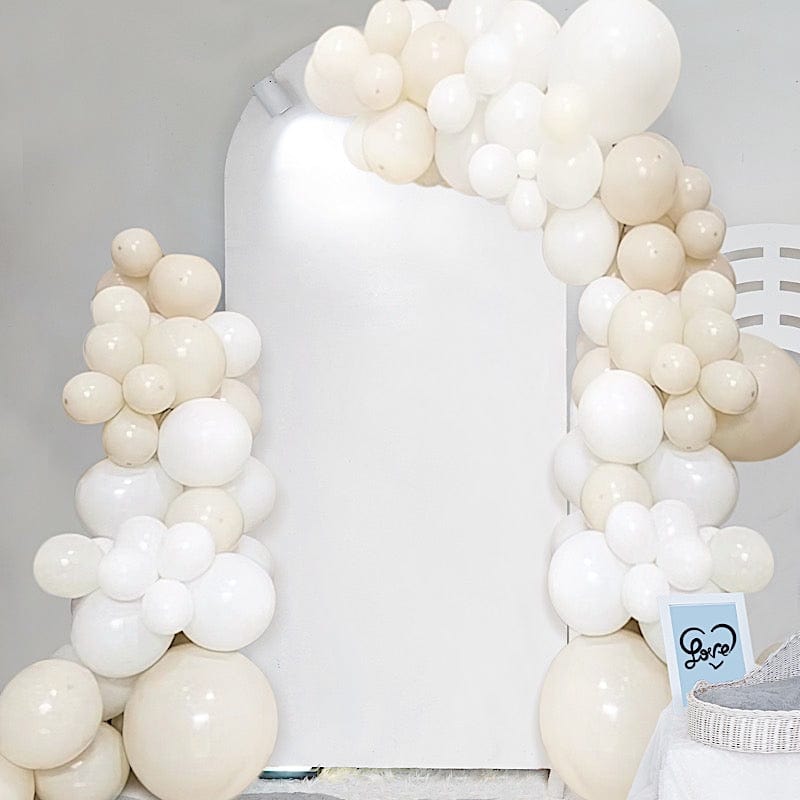 95 Assorted DIY Balloon Garland Kit - White and Beige BLOON_KIT12_WH081