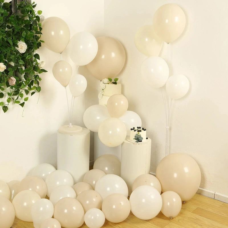 95 Biodegradable Balloon Garland -White Beige BLOON_BIO_KIT12_WH081