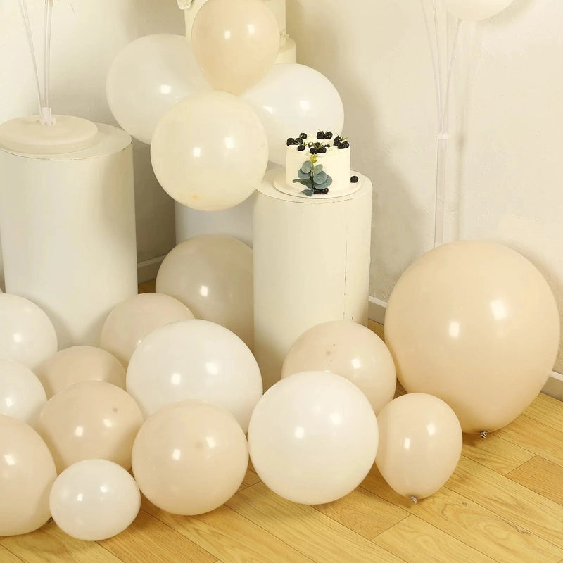 95 Biodegradable Balloon Garland -White Beige BLOON_BIO_KIT12_WH081
